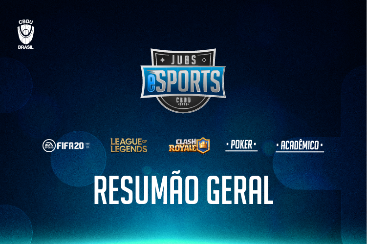 JUBs eSports – Após finais emocionantes, campeões do Poker, FIFA, Clash Royale e LoL são definidos