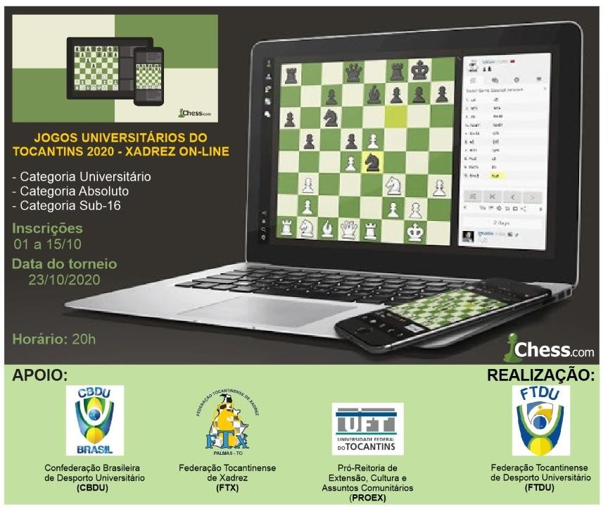 FTDU realiza competição virtual de xadrez