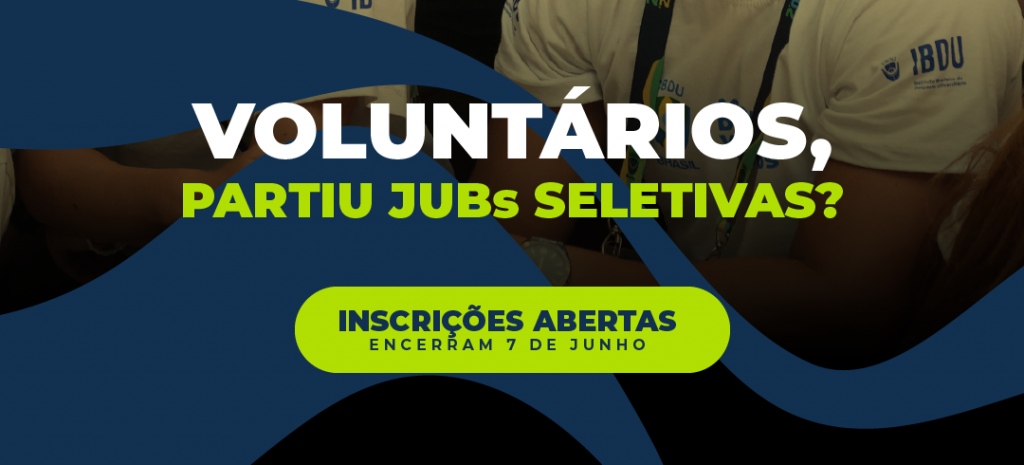Inscrições abertas para o voluntariado dos JUBs Seletivas, em Brasília
