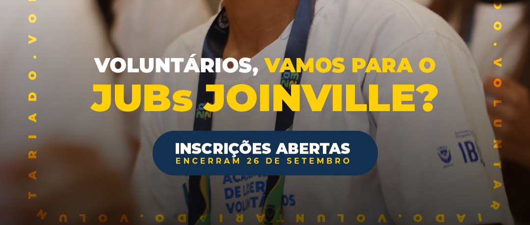 Inscrições abertas para o programa de voluntariado dos JUBs Joinville