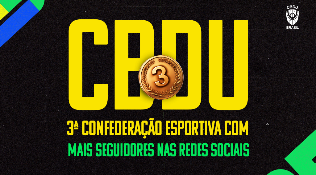 CBDU fica em 3º lugar no ranking digital do IBOPE Repucom das confederações esportivas brasileiras em 2024